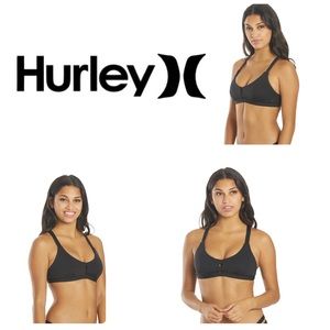 NWT Hurley black women’s bathing suit top